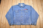 Vintage 1990s Pulp Fiction Embroidered Jean Jacket