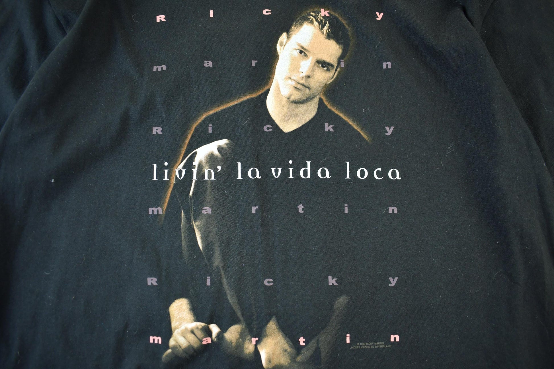 Vintage 1999 Ricky Martin Living La Vida Loca Tour Band T-Shirt