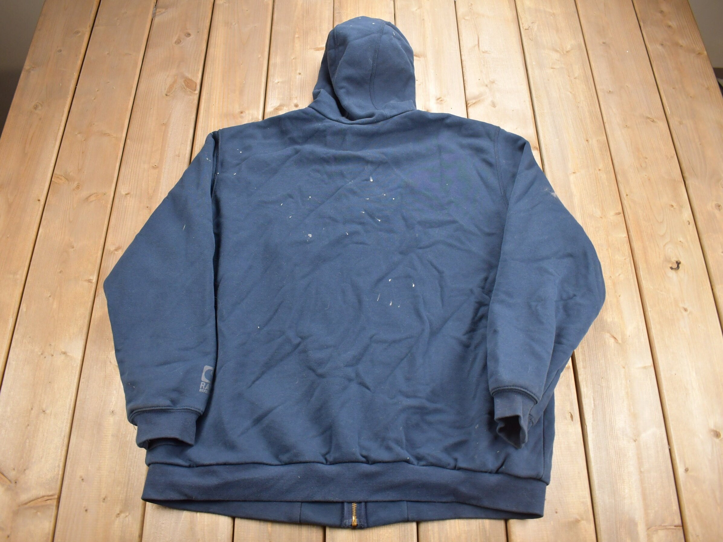 Vintage 1990s Carhartt Thermal Lined Heavy Weight Zip Up Hoodie