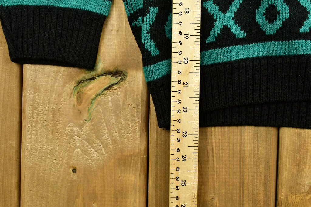Knit Navajo-Style Pattern Sweater /