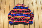 Vintage 1990s Petite Sophisticate Quarter Zip Fleece Sweater Women's Medium