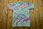 Vintage 90's All Over Marble Print T-Shirt