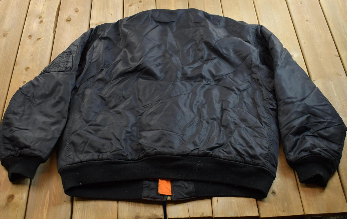 Vintage 1990s Reversible MA-1 Military Ultra Force Flyer's Bomber Jacket