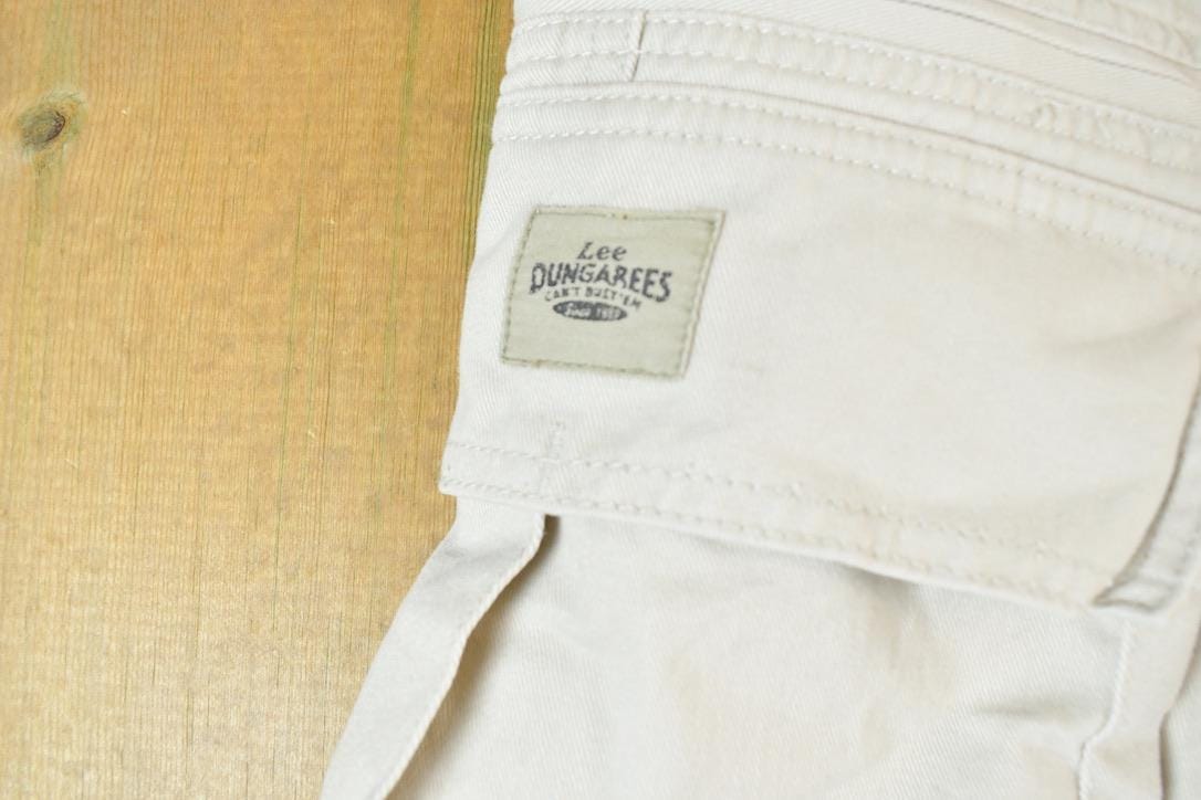 Vintage 1990s Lee Dungarees Denim Cargo Chino Size 36 x 34