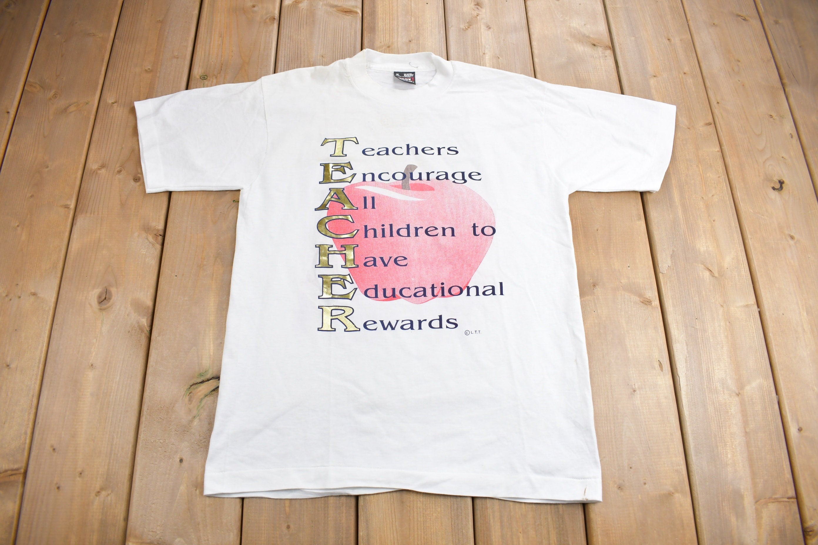 Vintage 1990s Teachers Graphic T-Shirt
