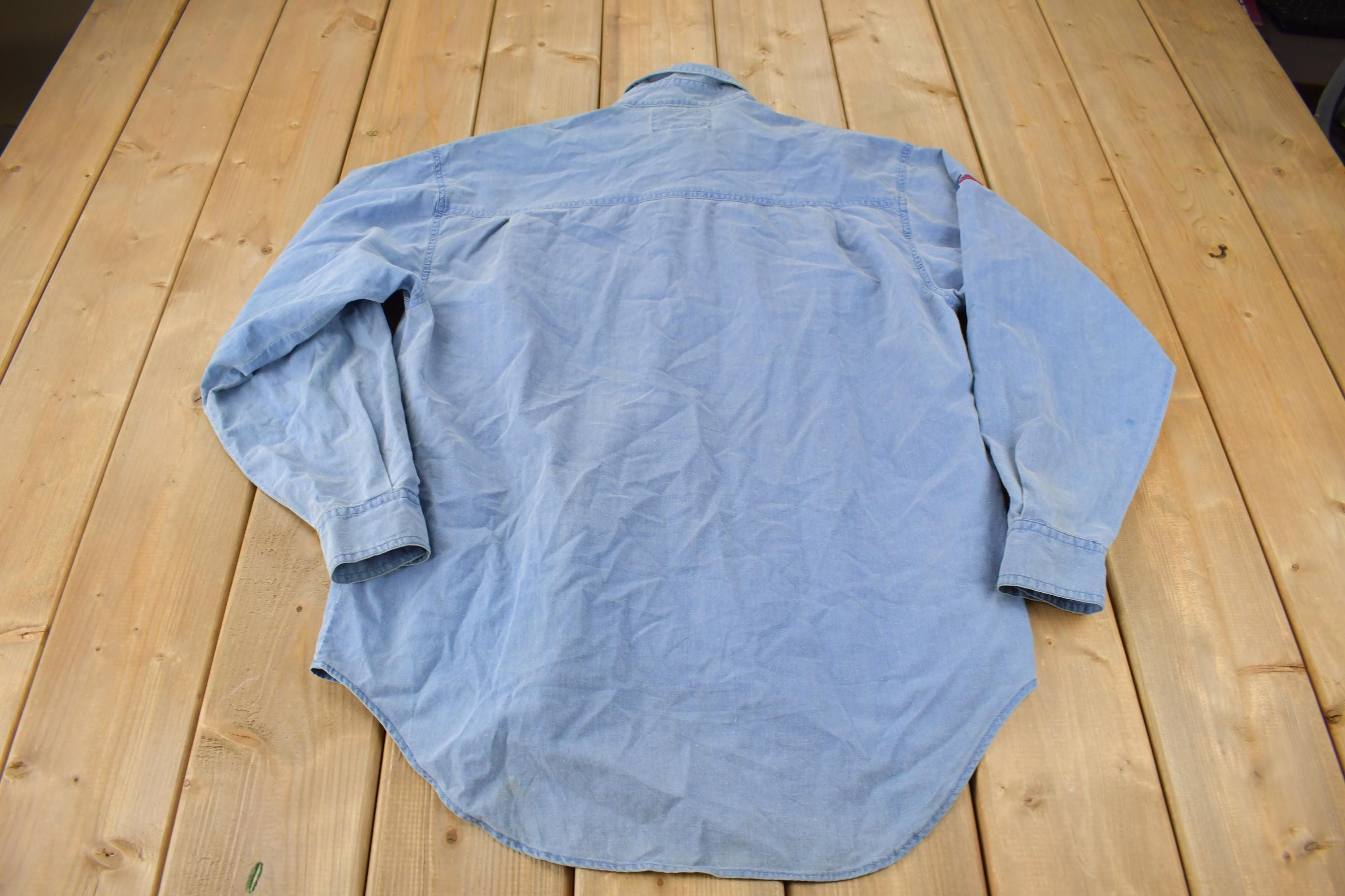 Vintage 1990s Bugle Boy Army Style Button Up Shirt