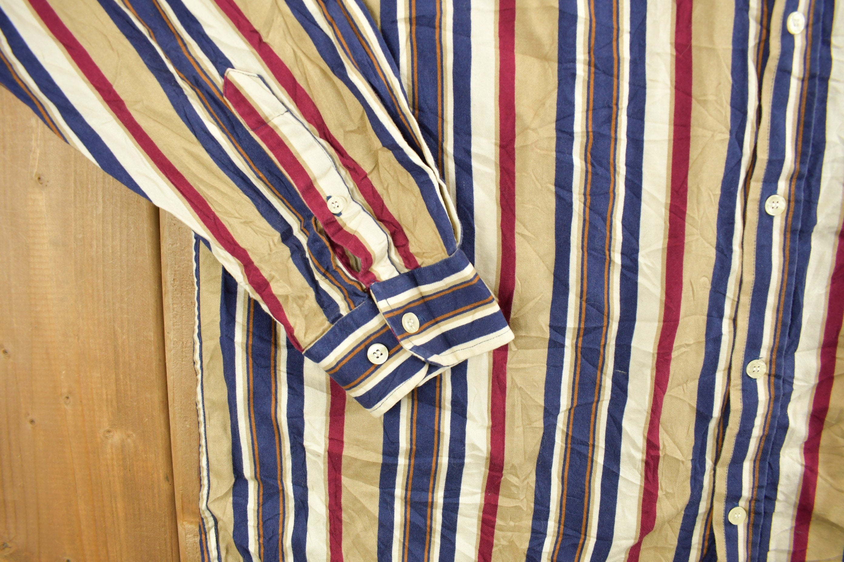 Vintage 1990s Cherokee Striped Button Up Shirt