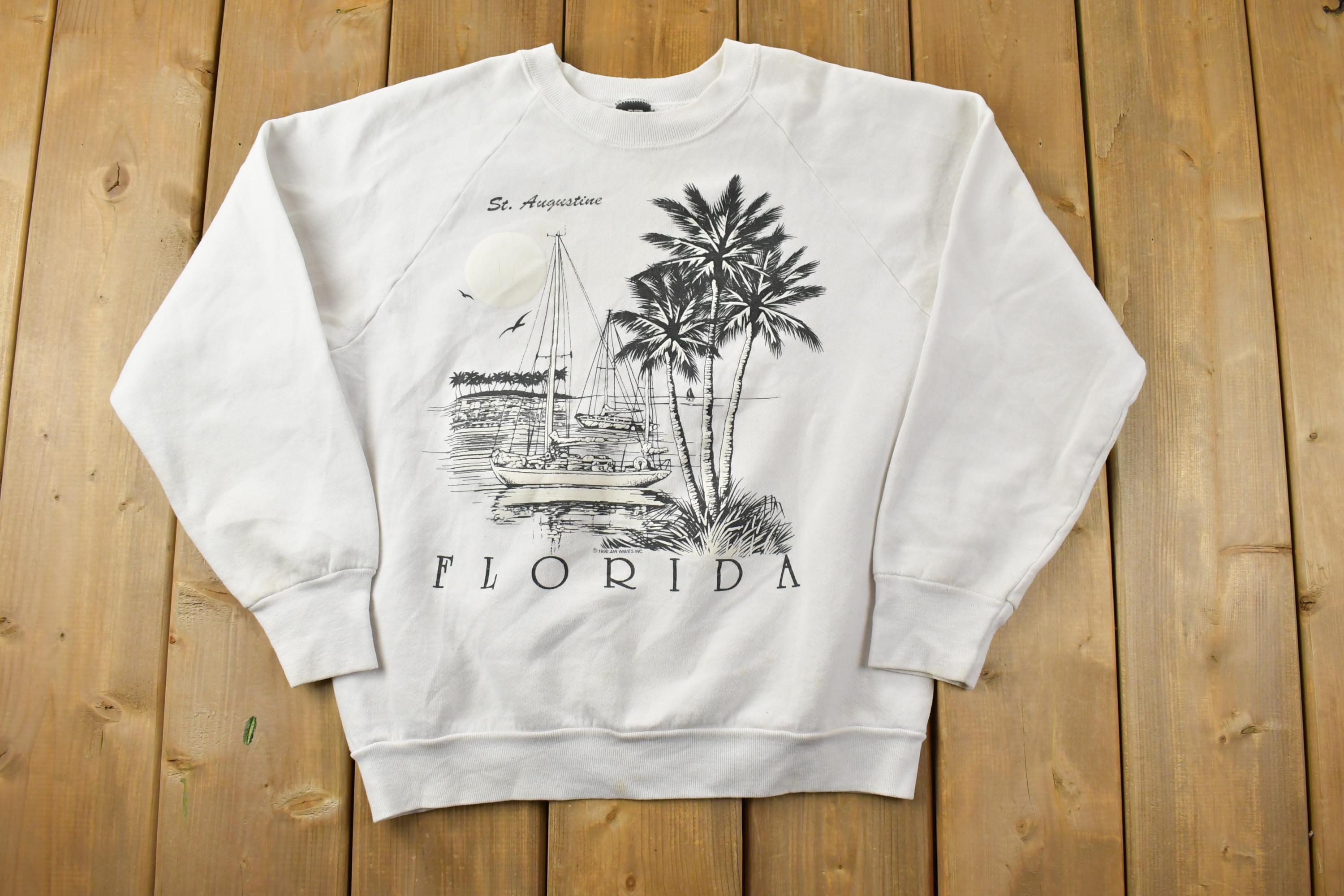 Vintage 1990s Screen Stars Florida Crewneck Sweatshirt