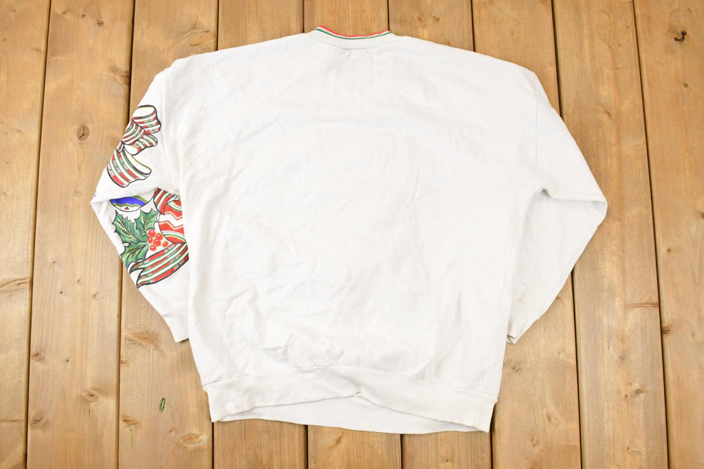 Vintage 1990s Nutcracker Christmas AOP Graphic Print Crewneck Sweatshirt Mens L