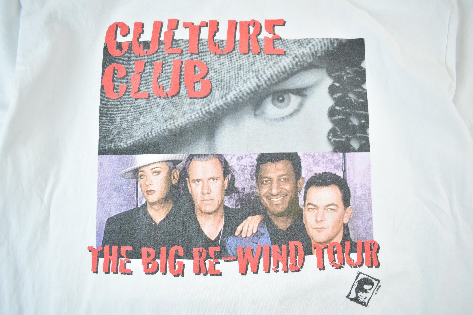 Vintage 1998 1999 Culture Club Band T-Shirt Big Re-Wind Tour Mens XL