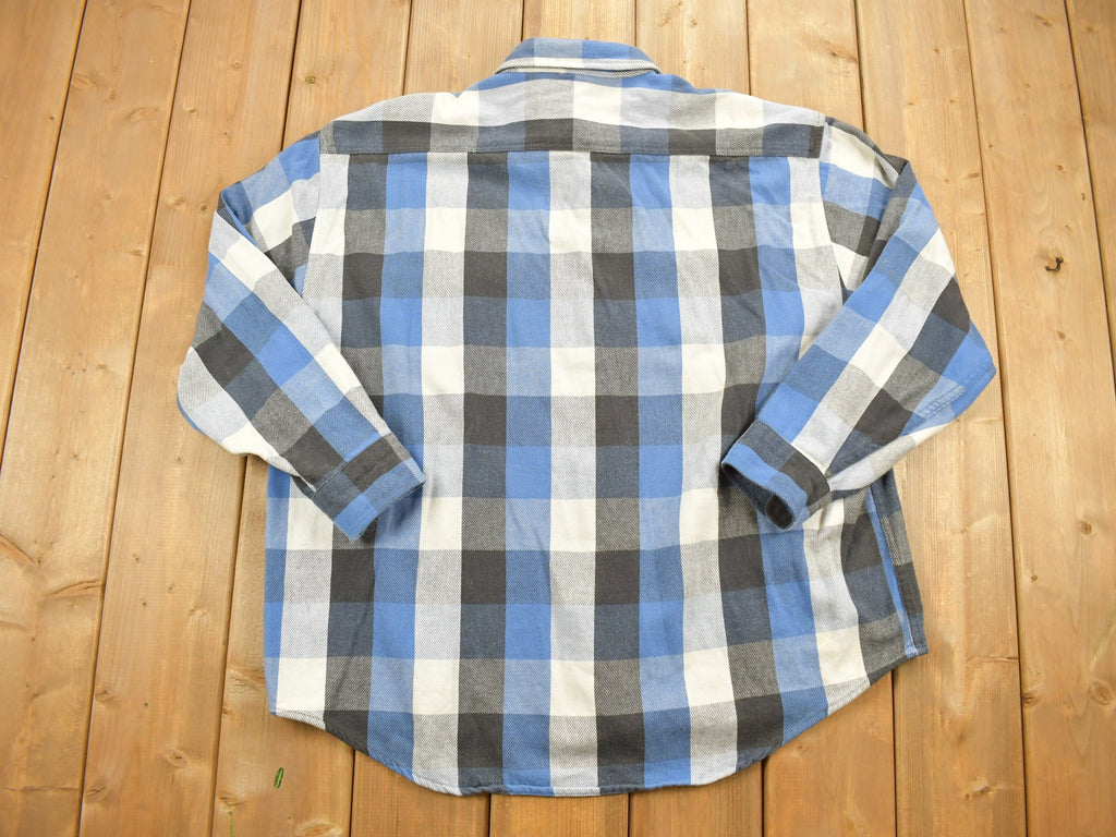 Vintage 1980s Carhartt Button Up Plaid Shirt Buffalo Plaid