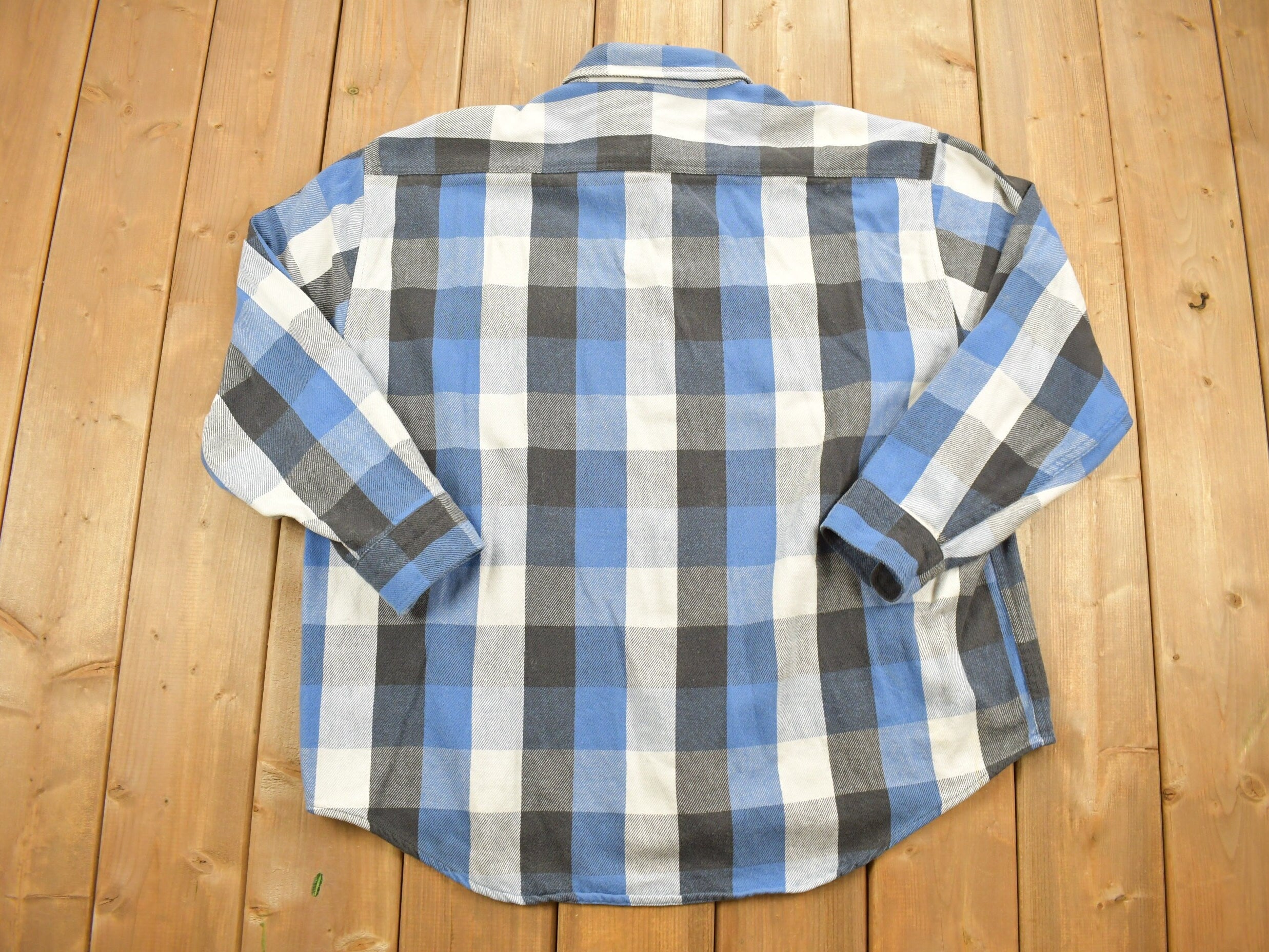Vintage 1980s Carhartt Button Up Plaid Shirt Buffalo Plaid