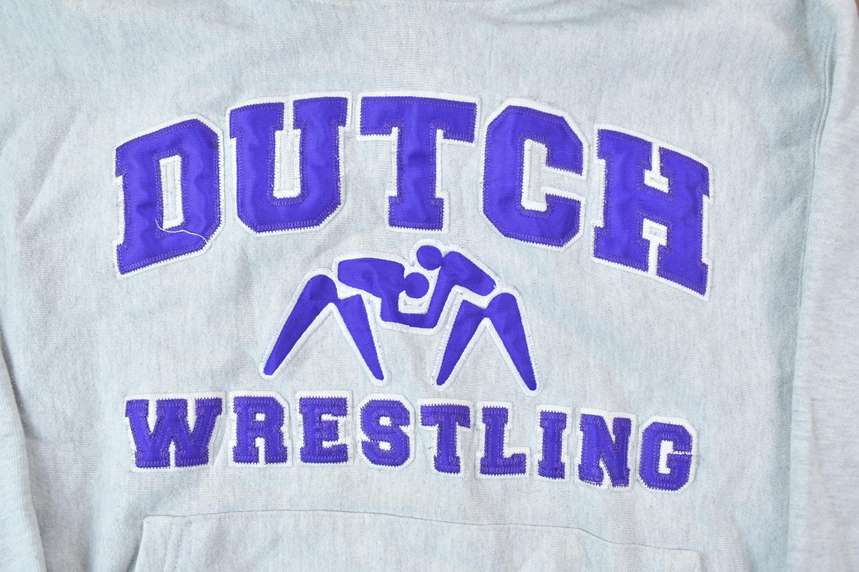 Vintage 1990s Champion Premium Reverse Weave Dutch Wrestling Sweatshirt