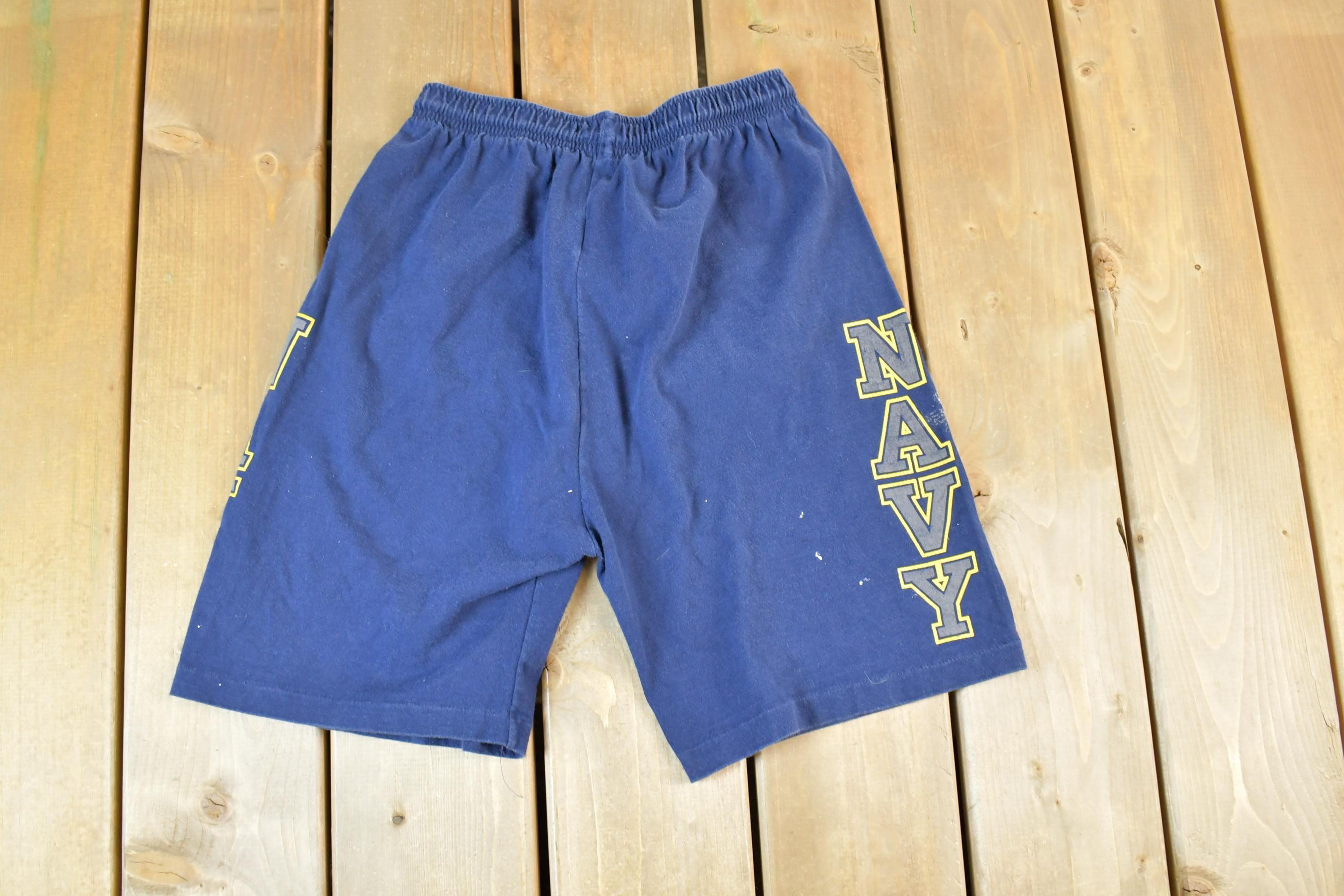Vintage 1990s Cecil B Design Navy Army Shorts Size 24 x 9