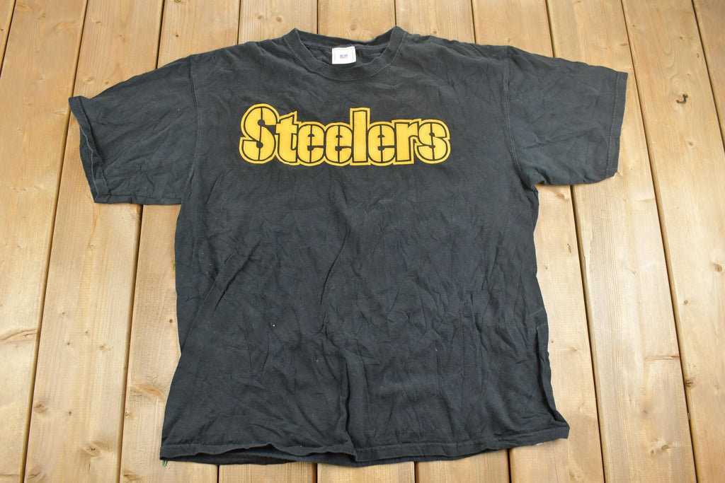 Vintage 1990s Pittsburgh Steelers #1 Dad NFL Graphic T-Shirt