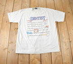 Vintage 1990s Dentist Poem Single Stitch Graphic T Shirt Made In USA