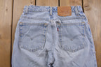 Vintage 1990s Levi's 550 Red Tab Distressed Jeans Size 26 x 32