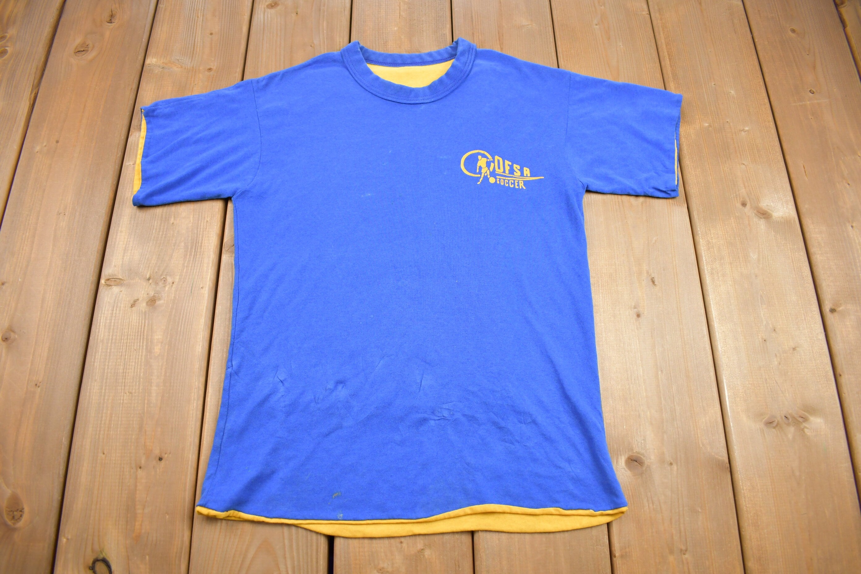 Vintage 1990s OFSA Soccer Team Graphic T Shirt / Vintage T Shirt / Streetwear / Rare Vintage / Single Stitch / Made In USA