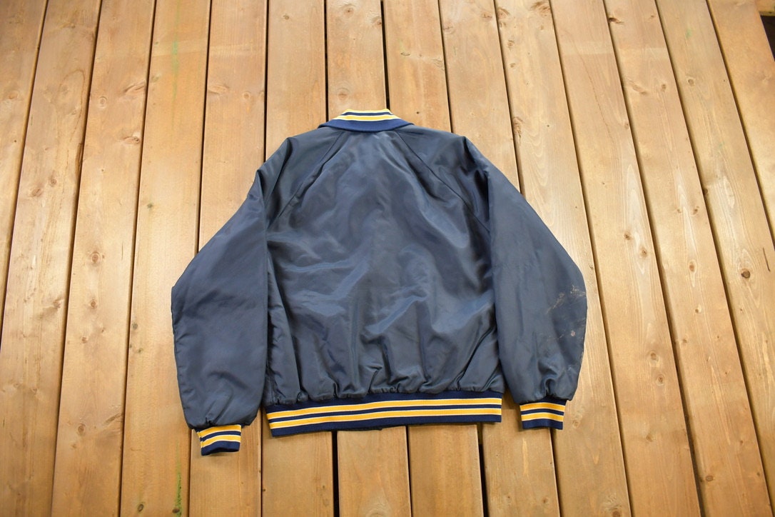 Vintage 1980s Brainerd Community College Bomber Jacket