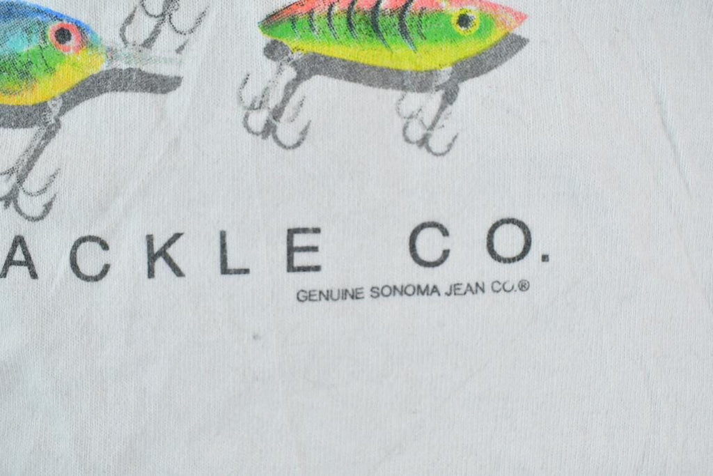 Vintage 1990s American Tackle Fishing Graphic T-Shirt