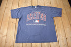 Vintage 1996 Atlanta Braves MLB Baseball Graphic T-Shirt Made In USA Size XXL