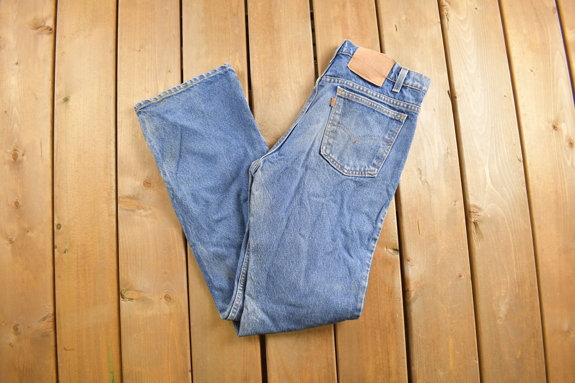 Vintage 1980s Levi's Orange Tab Jeans Size 32 x 31.5