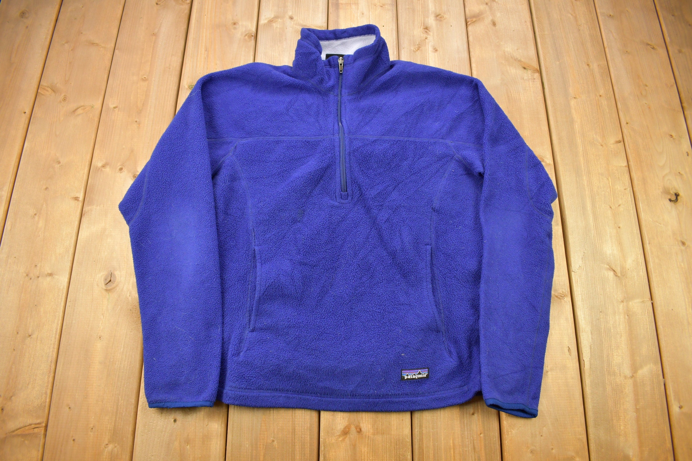 Vintage Y2K Patagonia Purple Half Zip Fleece Sweatshirt