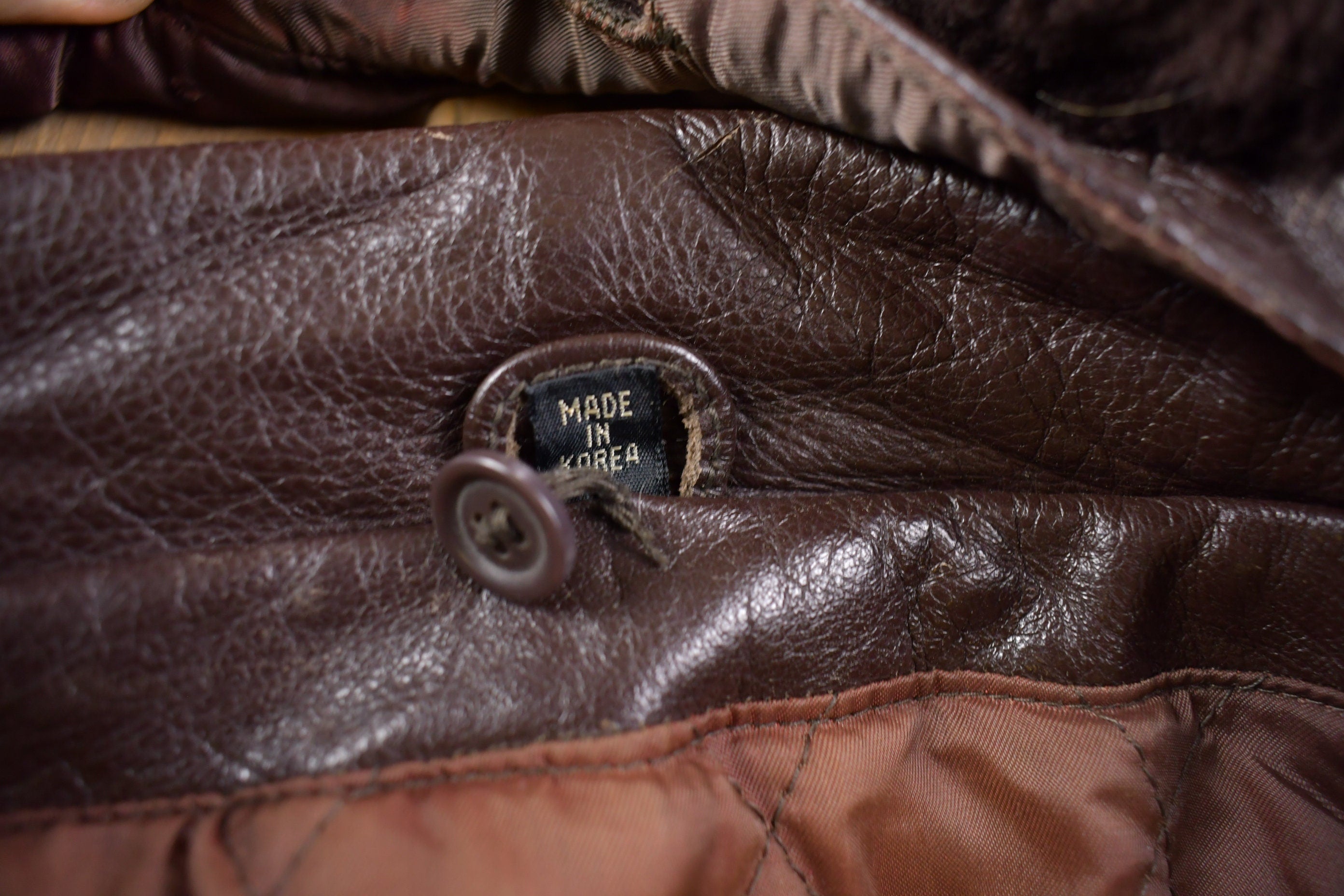 Vintage 1990s Lakeland Brown Leather Jacket