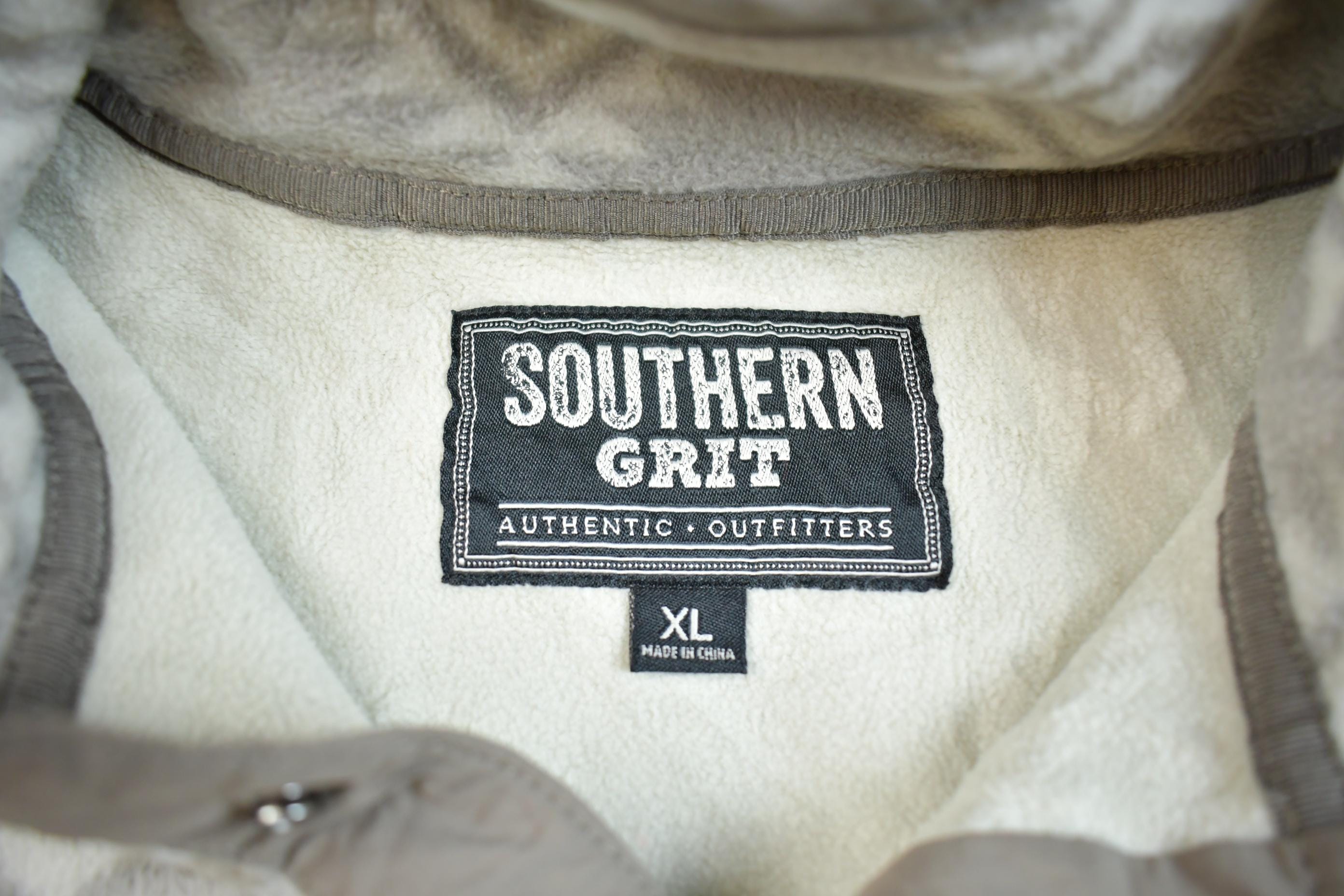 Vintage 1990s Southern Grit Abstract Pattern Fleece Sweater