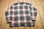 Vintage 1990s Van Heusen Winterweights Plaid Flannel Button Up Shirt