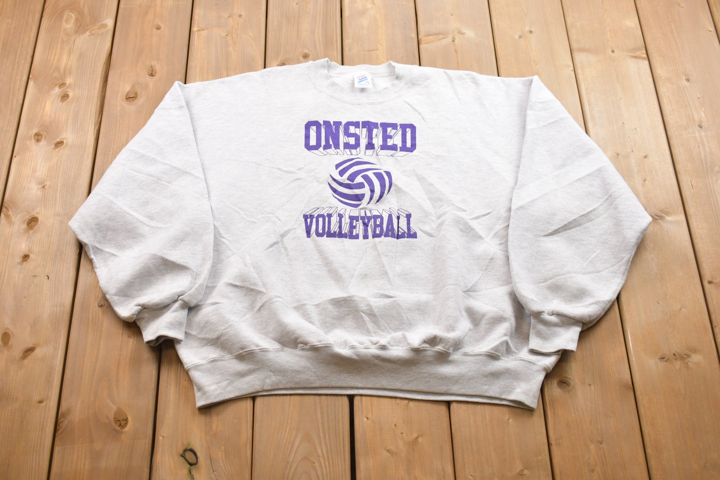 Vintage 1990s Onsted Volleyball Crewneck Sweatshirt