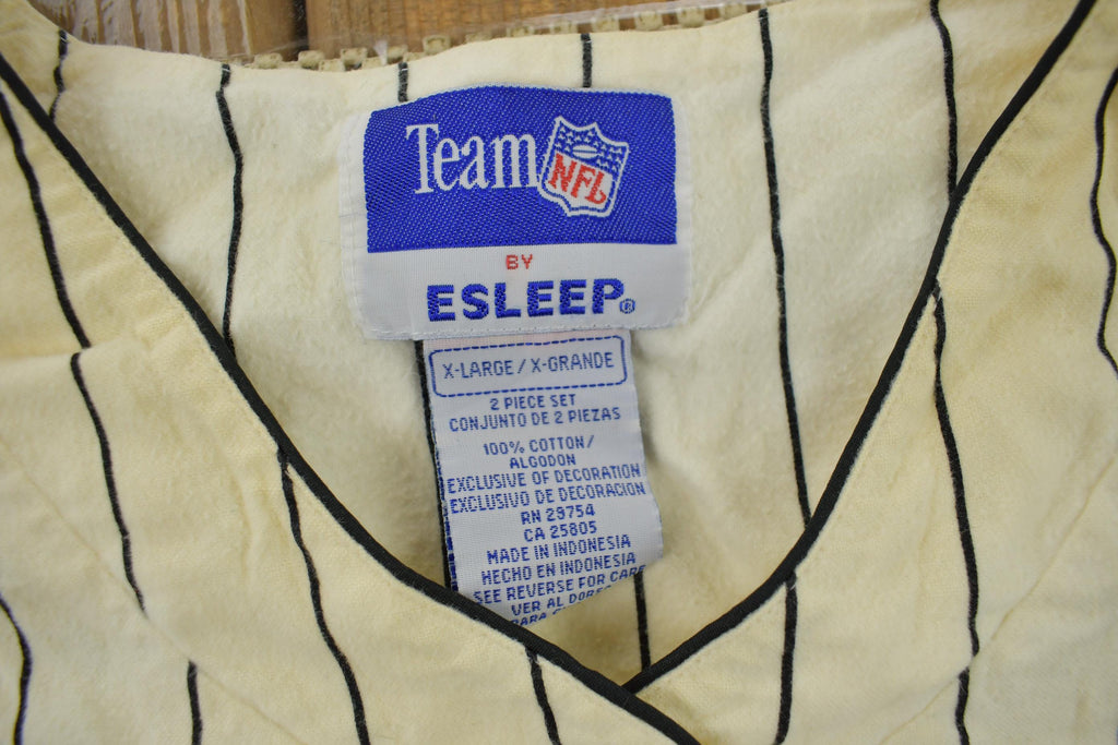 Vintage 1990s Pittsburgh Steelers NFL Graphic Pajama Shirt