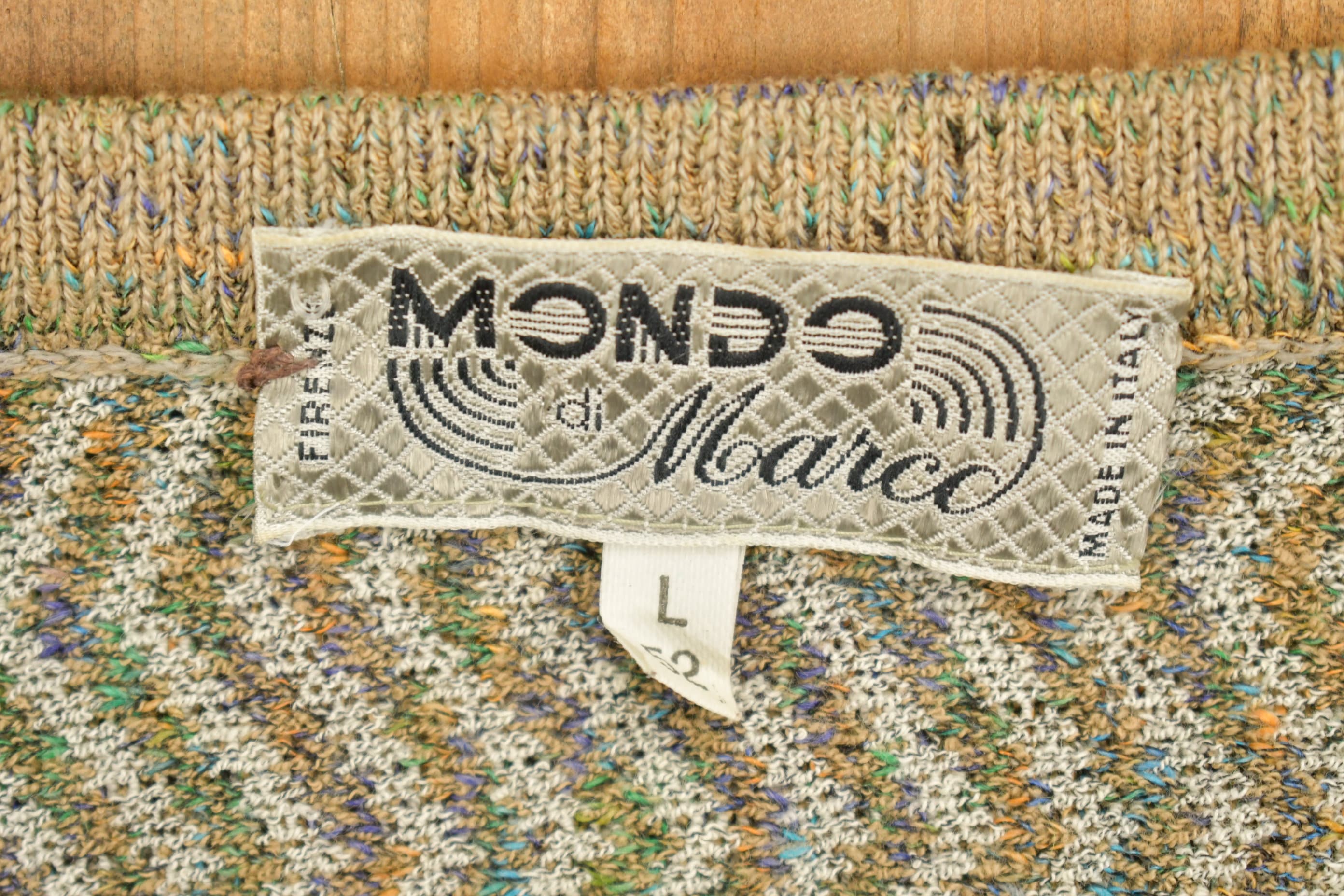Vintage 1980s Mondo Abstract Patterned Knitted Crewneck Sweater