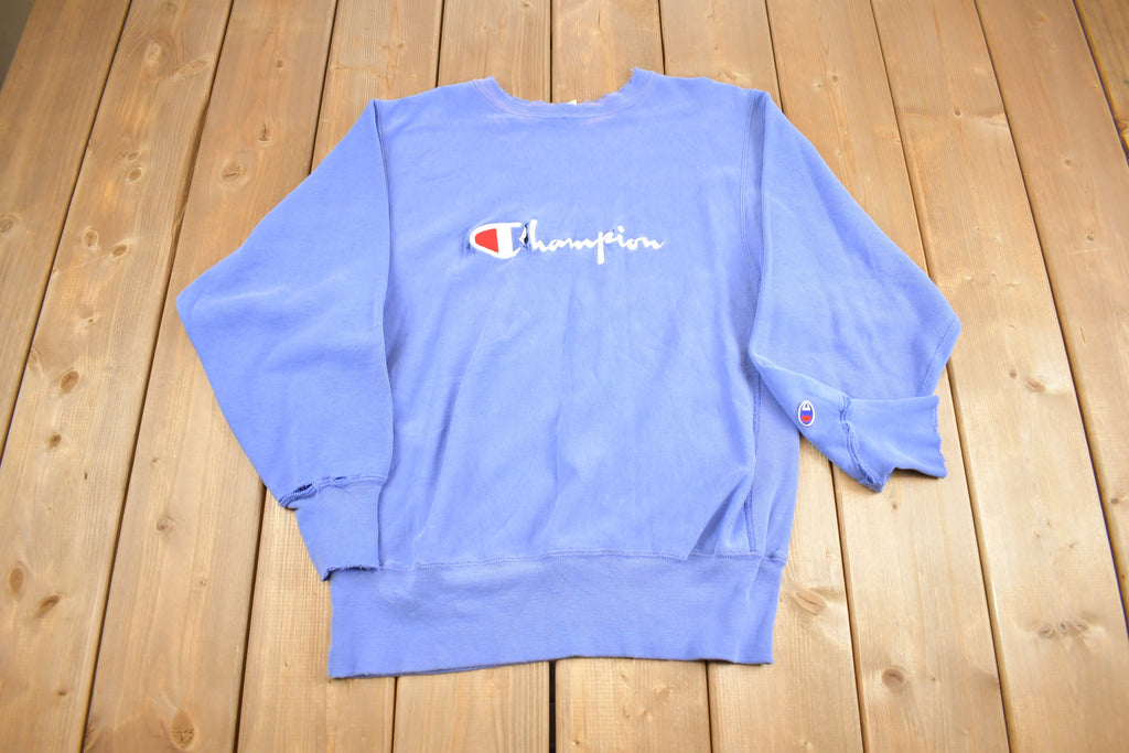 Vintage 1990s Naturally Distressed Champion Reverse Weave Sweatshirt