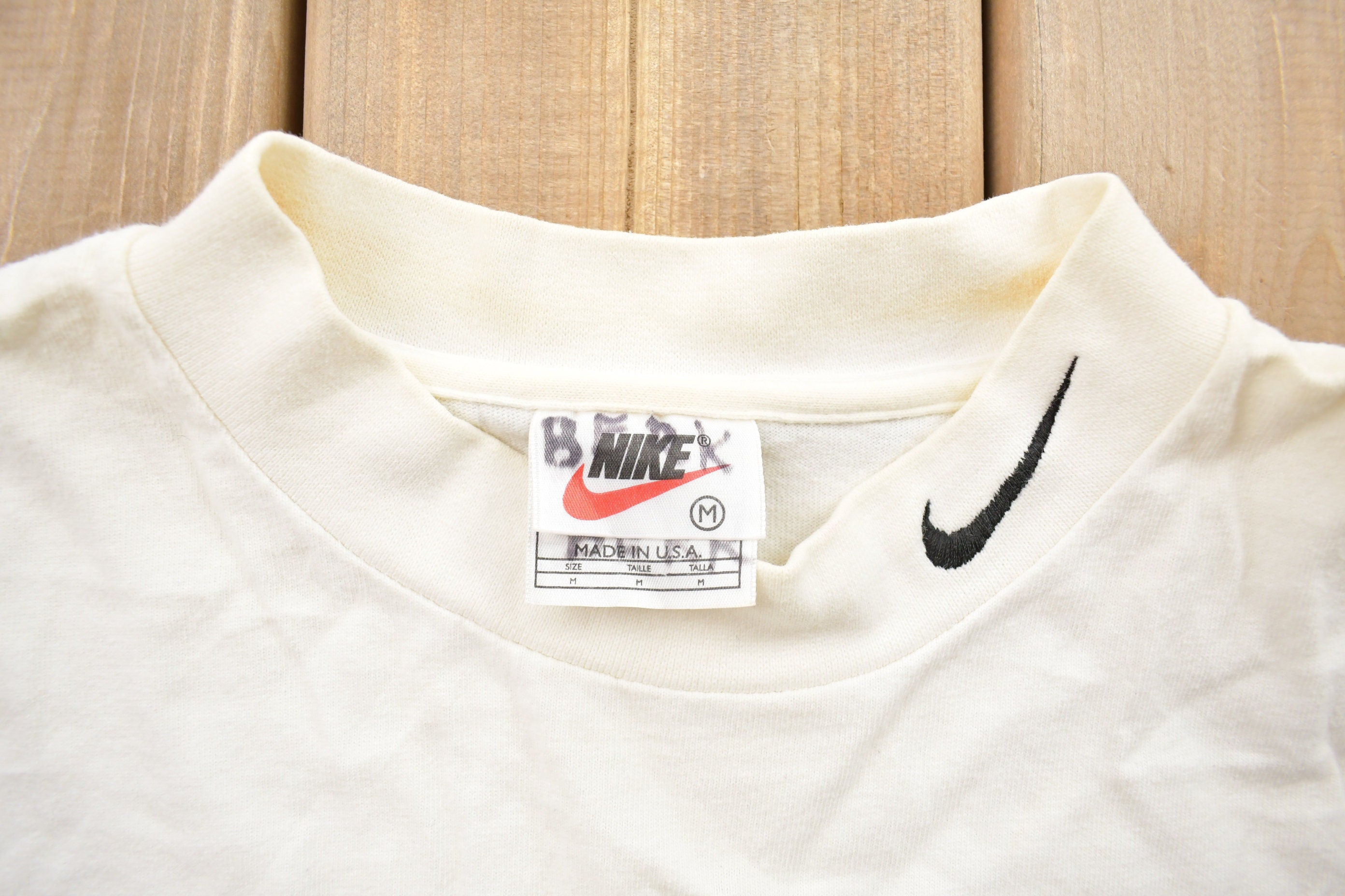Vintage 1990s Youth Sized Nike Swoosh Mock Neck Shirt