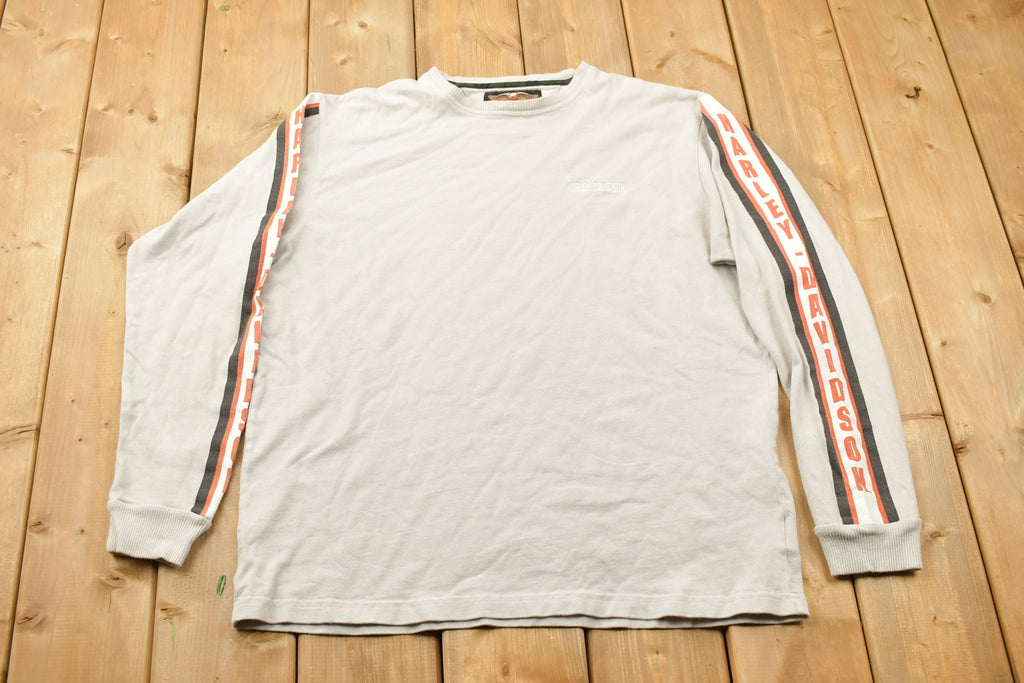 Vintage 1990s Harley Davidson Motorcycles Long Sleeve Shirt