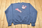 Vintage 1990s Cute Heart Theme Crewneck Sweater