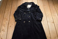 Vintage 1970s Lou Ritchie Velour Full Length Double Breasted Coat