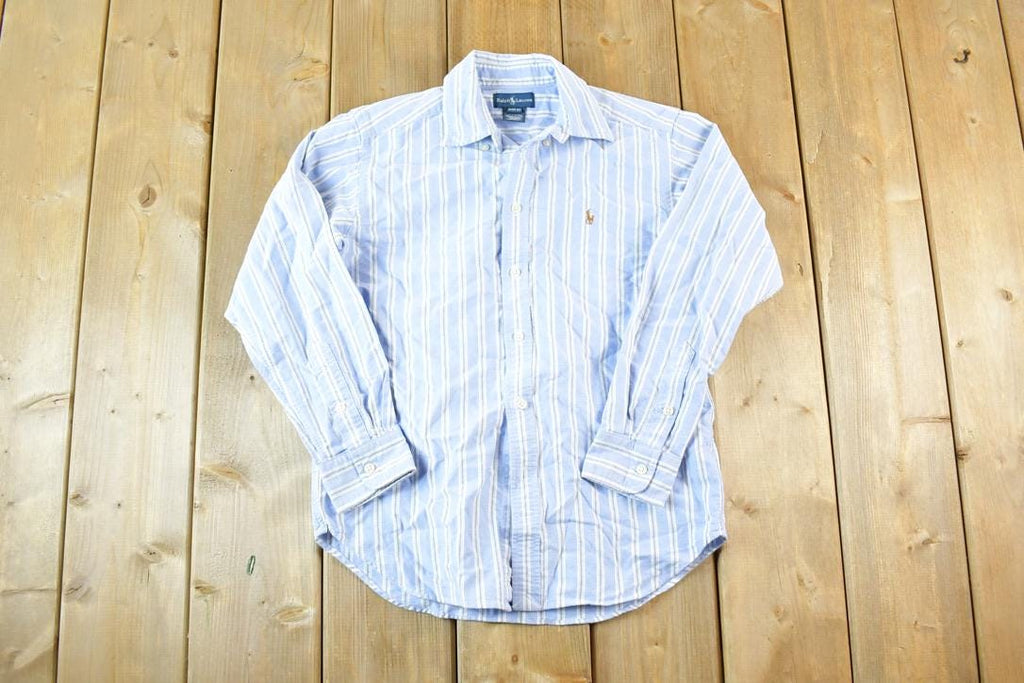 Vintage 1990s Ralph Lauren Yarmouth Button Up Shirt Youth M