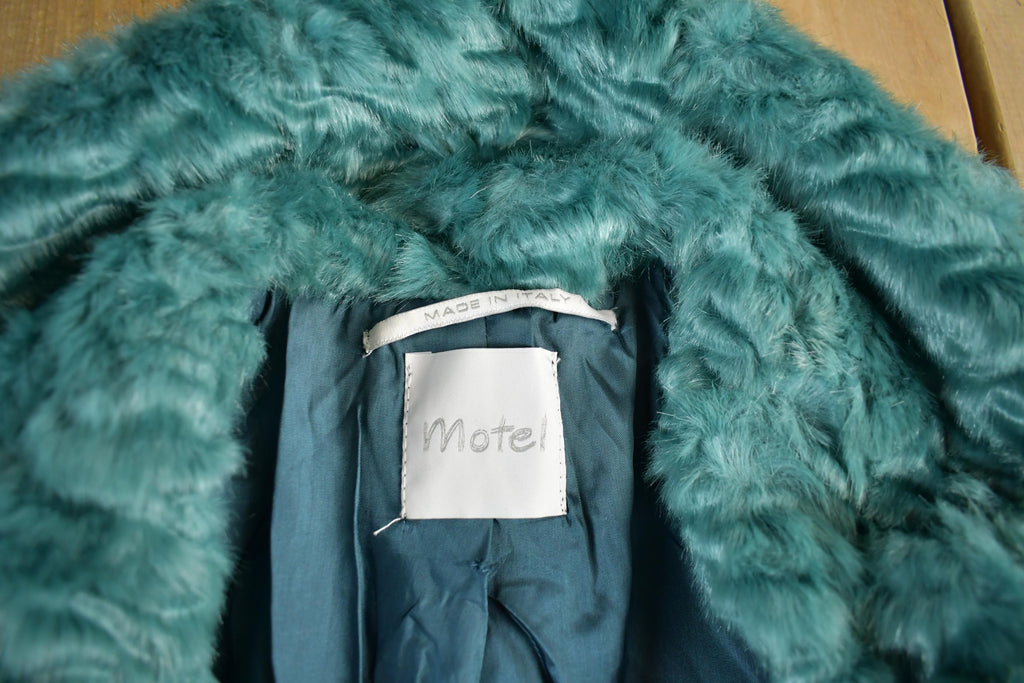 Vintage 1980s Motel Faux Fur Coat Women's S-M