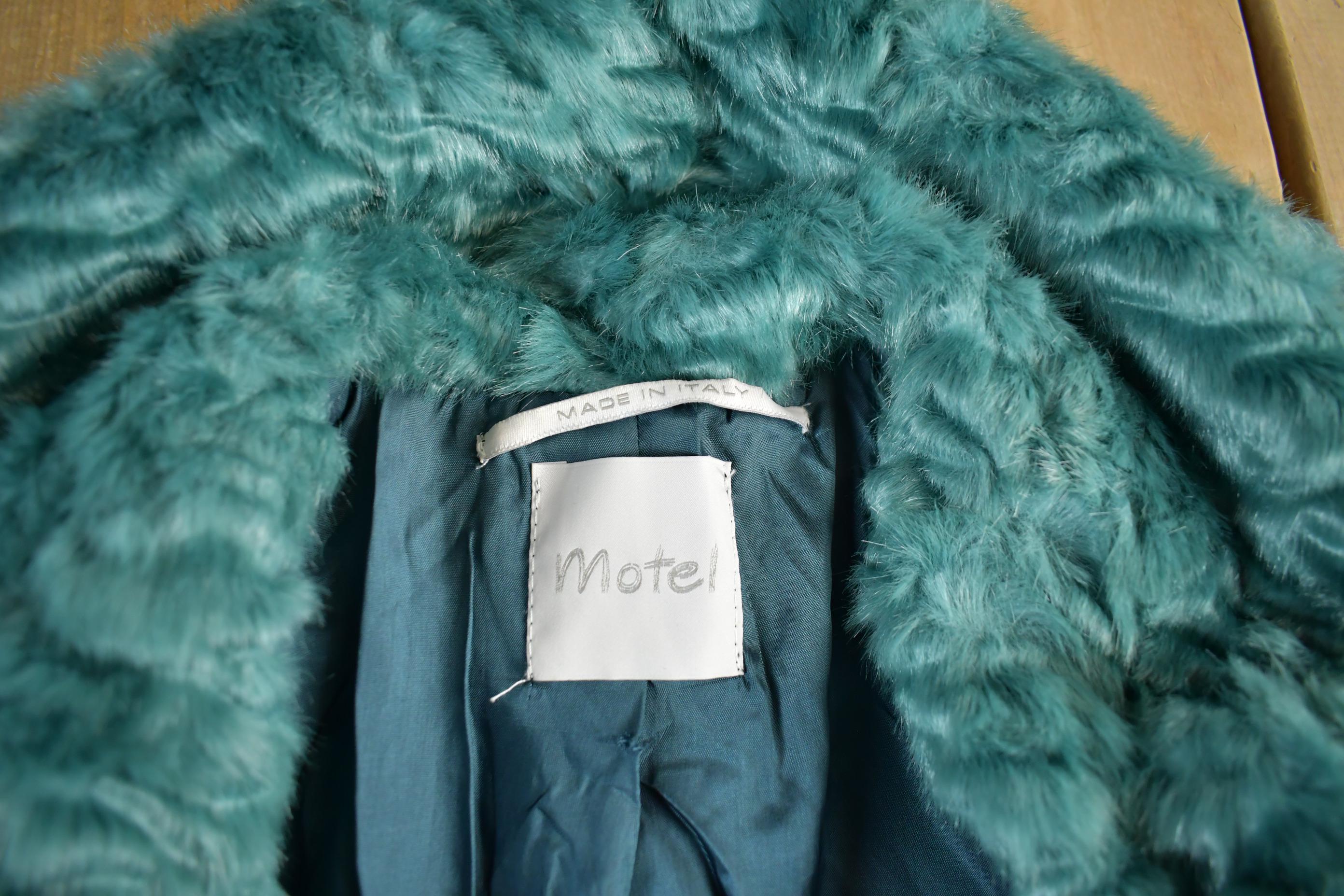 Vintage 1980s Motel Faux Fur Coat Women's S-M