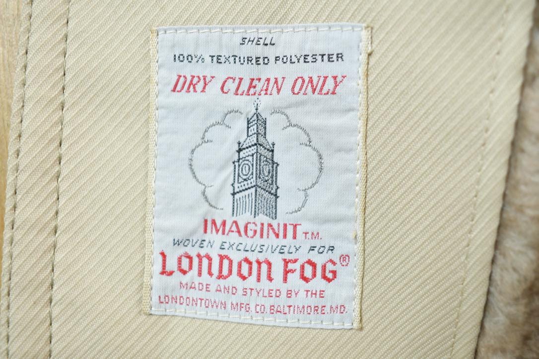 Vintage 1980s London Fog Pile Lined Jacket
