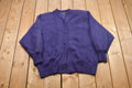 Vintage 1990s Venehsa Furry Knit Lined Button Up Top