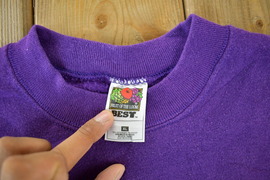 Vintage 1990s Minnesota Vikings NFL Crewneck Sweatshirt Men's Large