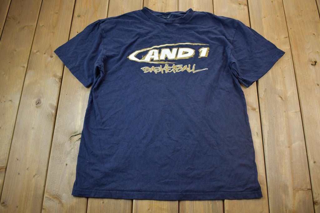 Vintage 1990s AND1 Graphic Basketball T-Shirt