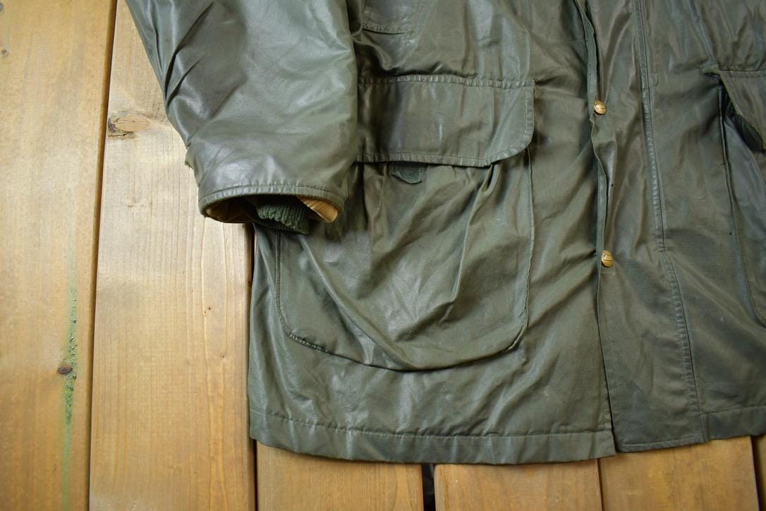 Vintage 1990s Woolrich Wool Lined Nylon Jacket Made In USA - XL