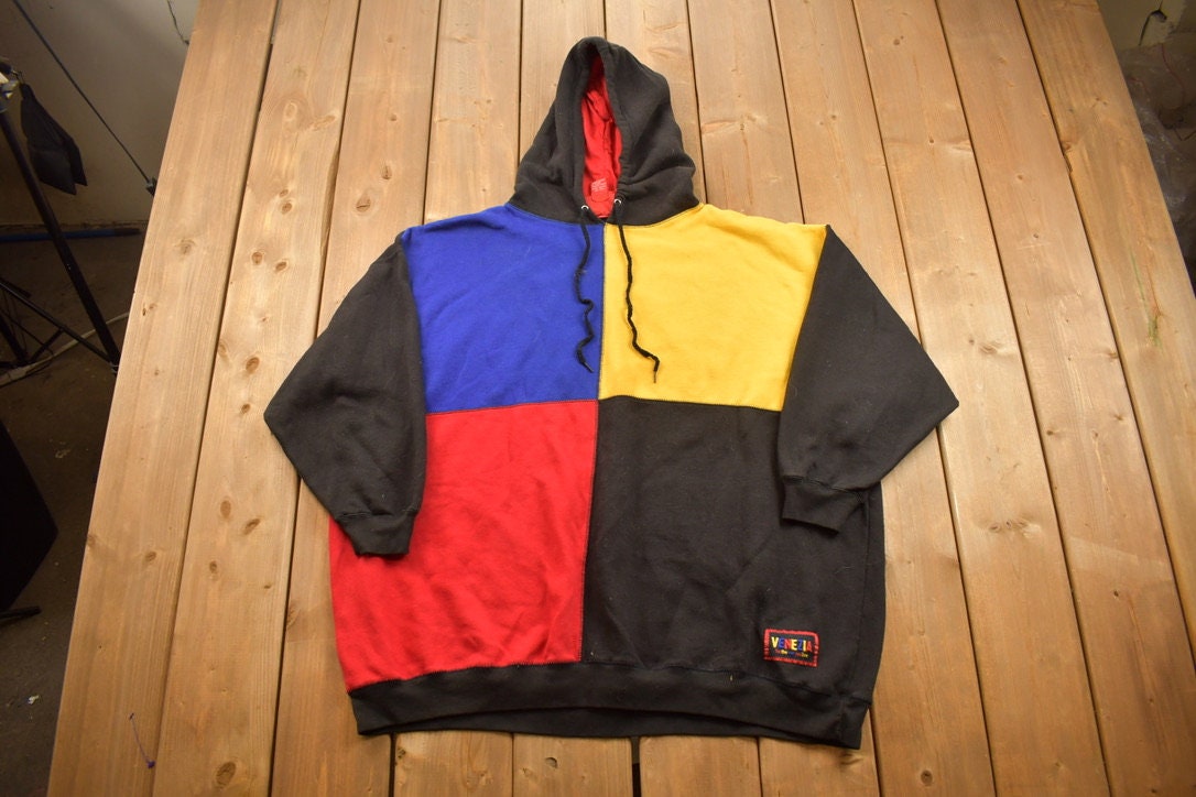 Vintage 1990s Venezia Colourful Graphic Hoodie