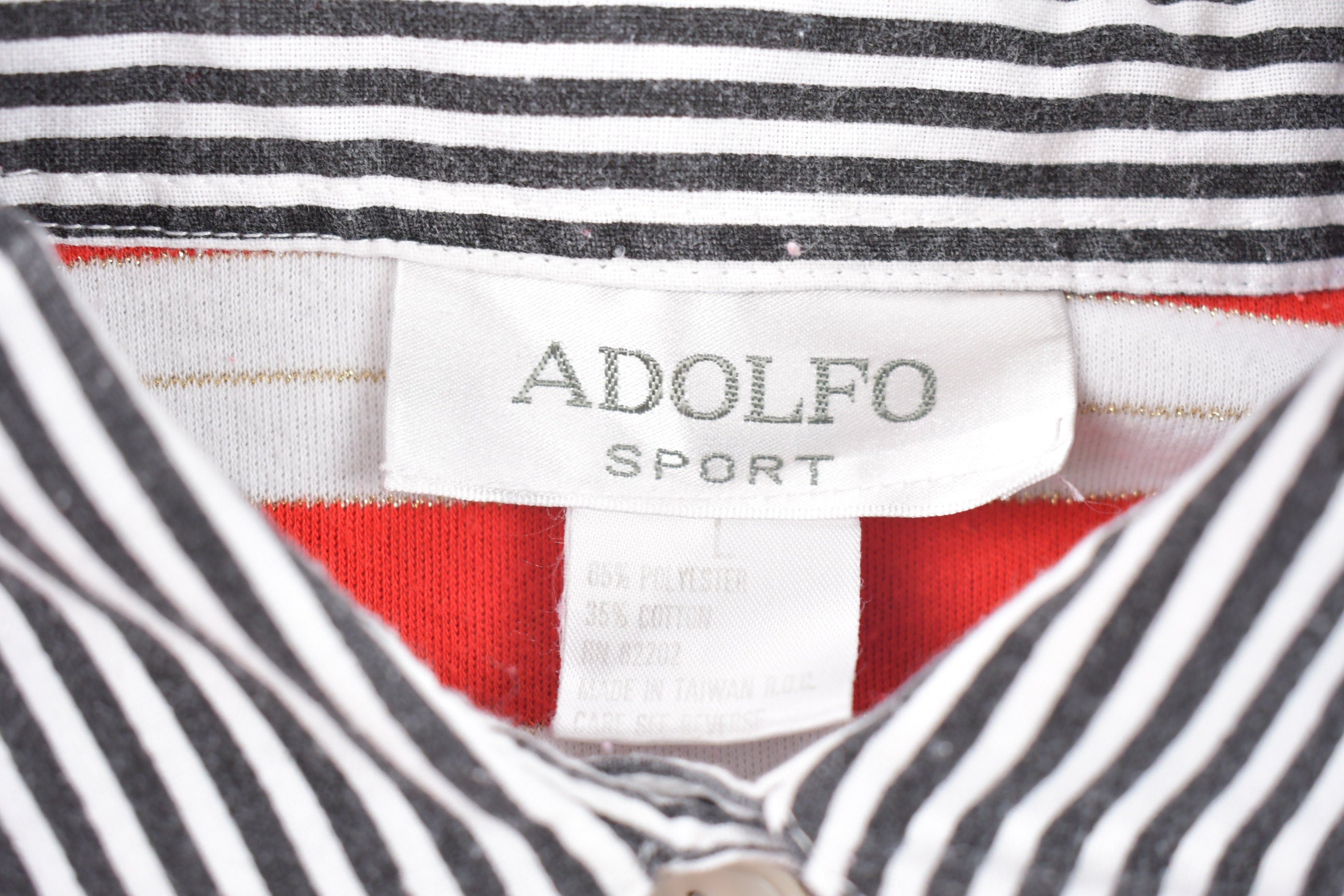 Vintage 90's Adolfo Sailing Button Up Shirt
