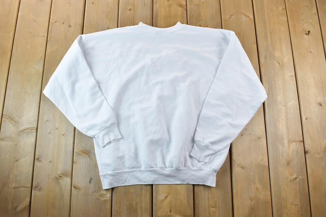 Vintage 1990s Pink American Flag Crewneck Sweatshirt