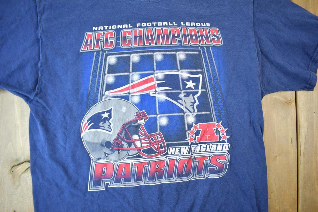 Vintage 2001 New England Patriots AFC Champions Graphic T-shirt